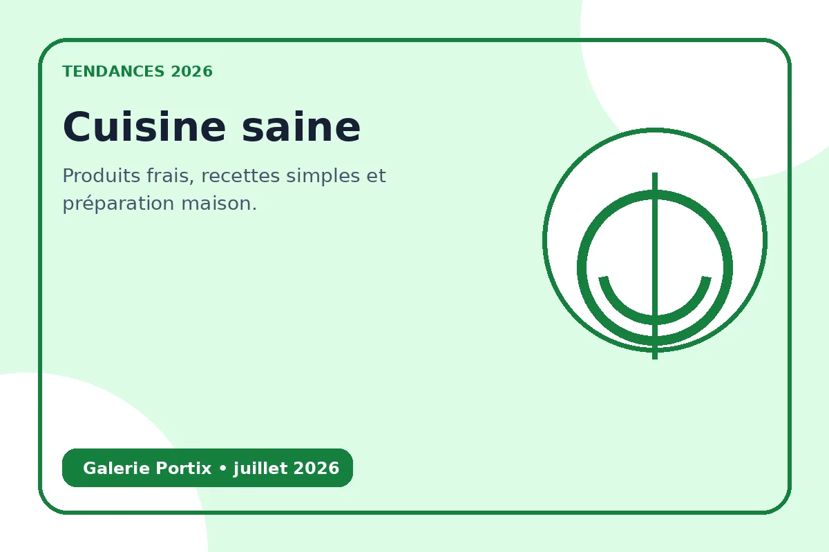 Produits frais, recettes simples et préparation maison.